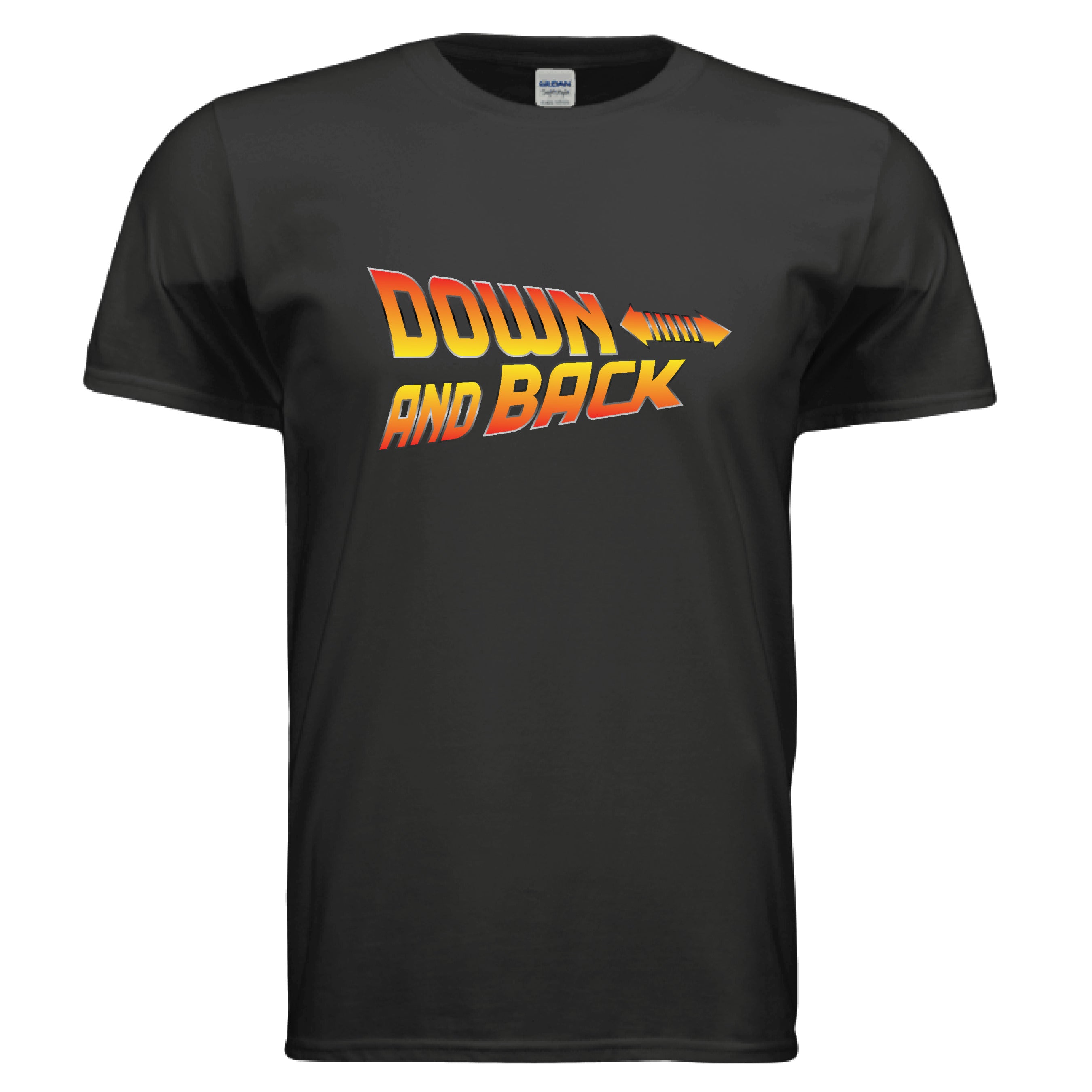 everyone back logo check down shirt Mサイズ Down and Back - Cornhole T Shirt – The Cornhole Source