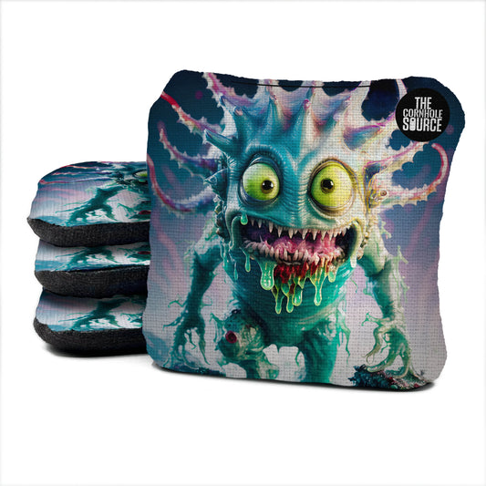 Slime Alien - Pro Cornhole Bags - Set of 4